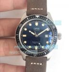 Replica Oris Divers Sixty-Five Black Dial Brown Leather Strap Watch